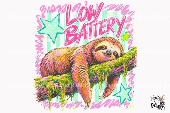 Download Cute Sloth Lover Battery PNG - Cute Collection