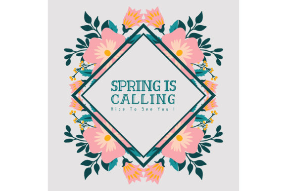 Download Cute Spring Calling Greeting Card Decor - Cute Collection