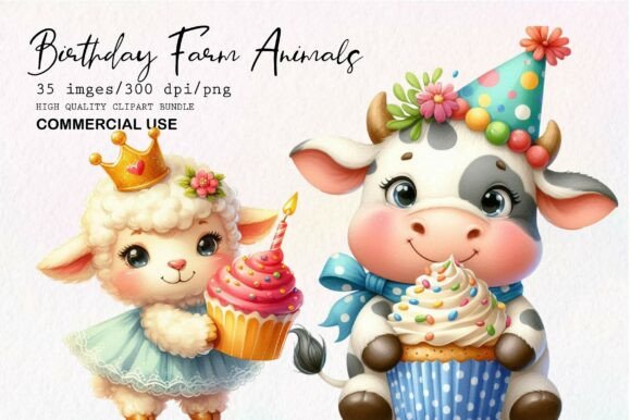 Download Cute Birthday Farm PNG Clipart - Cute Collection