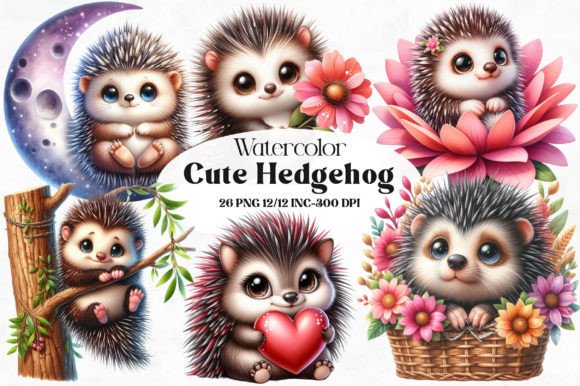 Download Cute Hedgehog Sublimation Clipart - Cute Collection