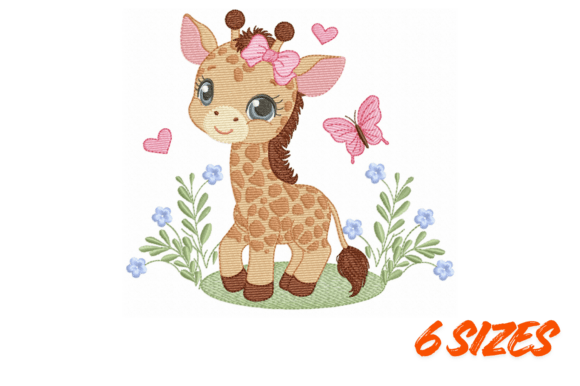Download Cute Giraffe Embroidery Design Set Art - Cute Collection