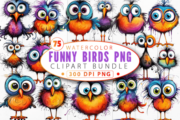 Download Funny Bird Clipart Bundle Cute Birds Png - Cute Collection