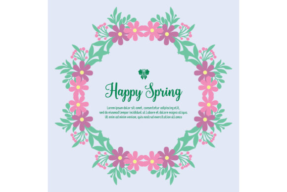 Download Cute Happy Spring Invitation Card Decor - Cute Collection