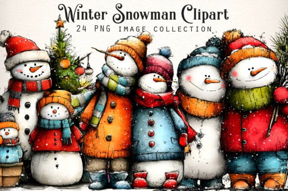 Download Winter Snowman Clipart PNG - Winter snowman clipart Collection