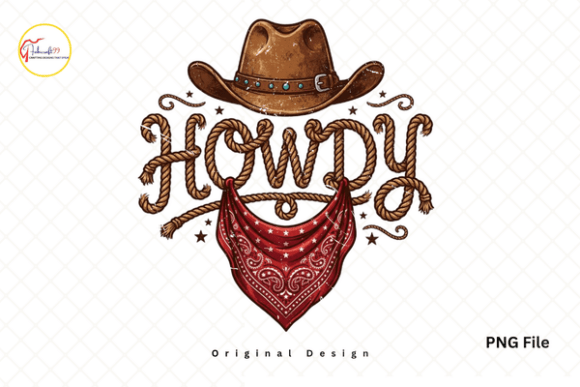 Download Western Cowboy Hat Bandana Howdy PNG - Premium Resources