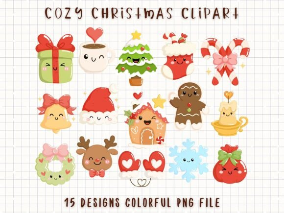 Download Cozy Christmas Clipart Cute Holiday PNG - Cute Collection