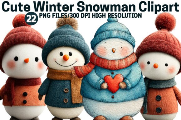 Download Cute Winter Snowman Clipart - Winter snowman clipart Collection