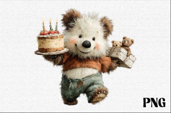 Download Cute Birthday Bear PNG Clipart - Cute Collection
