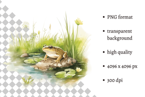 Download Watercolor Cute Frog Individual Clipart - Cute Collection