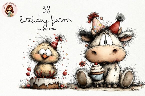 Download Cute Birthday Farm PNG Clipart - Cute Collection
