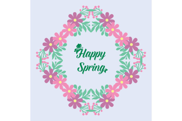 Download Cute Happy Spring Invitation Card Decor - Cute Collection