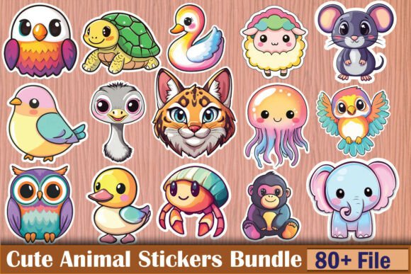 Download Cute Animal Stickers Bundle - Cute Collection