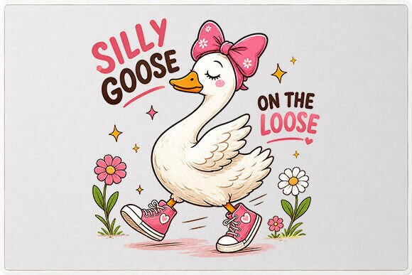 Download Cute Silly Goose Graphic PNG - Cute Collection